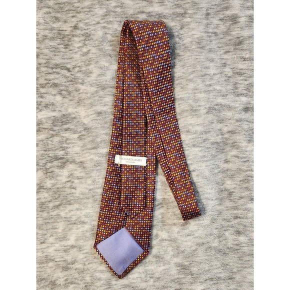 Richard James Savile Row Multicolor Silk Tie - Picture 5 of 7